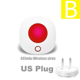Wireless Siren 433MHz Indoor Strobe Siren Or Tuya Wifi Light Siren Alarm 100dB For Our Tuya Smart Home Wifi Gsm Alarm System