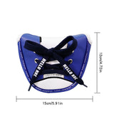 1 Pcs Golf Mallet Putter Cover Headcover Magnet Closed PU Leather Waterproof Shoe Styles Golf Club Head Covers
