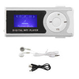 Portable Sports MP3 Music Player Mini Back-Clip LCD Mini Screen Music Media with Earphone Support Flashlight Mode