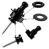 9Pcs Guitar Strap Locks,Buttons Security Quick Release Straplocks Strap Parts For Electric Bass Acoustic Guitars
