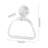 Wall Mounted Towel Ring Holder Hanger D Shaped Rack Shelf Bathroom Accessories