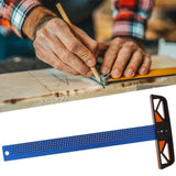 Woodworking Scribe Angle Ruler Measuring Tool Mouse T300/T400 T Type Multifunctional Aluminum DIY Woodworking Tool