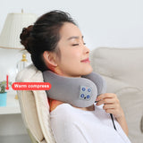 Rechargeable Massage Pillow with Heat Neck Massager Shoulder Massage Massagem Cervical Vertebra Massagers Home Travel Relax