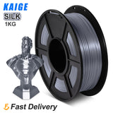 KAIGE PLA SILK Sublimation Filament 1KG 1.75MM Tolerance -/+0.02MM 3D Printer Silk Effect Refills Biodegradable Spool Material