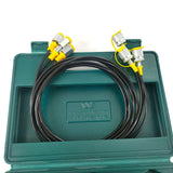 Hydraulic Pressure Gauge Kit Excavator Hydraulic Kit Pressure Meauring Device with 6 Test Couplings 3 Pressure Gauges 3Test Hose