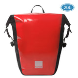 SAHOO 20L Waterproof Cycling Trunk Bag Bicycle Rear Rack Bag Bike Pannier Bag Travel Bag Large Capacity Saddle Bag for Bicycle