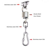 Swivel Hooks for Hammock Swing Chairs Stainless Steel Hanging Seat Accessories Kit for Ceiling/Indoor/Outdoor