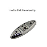 4PCS 316 Stainless Steel Folding Boat Dock Cleats 5 inch 6 inch Sailing Yacht Marine Accessories Flush Mount Cleat For Sailboat