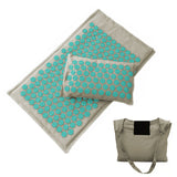 Nature Organic Linen Coconut Palm Massage Yoga Mat Sport Pillow Mat Lotus Spike Acupressure Mat Cushion Back Neck Pain Relief