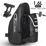 WEST BIKING 1.5L Large Bicycle Saddle Bag Portable Waterproof MTB Tail Pannier Bike Riding Rear Saddle Bag Water Bottle Holder