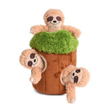 13ME 4 Pieces/Set Fun Burrow Dog Toy Creaking Soft Plush Animal Toy Press to Sound Dog Toy Pet Anxiety Relief Calming Aid Toy