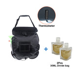 Water Bags 20L Outdoor Camping Solar Shower Bag Hiking Climbing Bath Bag Foldable Heating Camp Shower Switchable Shower Head