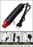 Mini 110V 220V Electric Heat Airsoft Gun Pistol Hot Air Station Gun Power High Temperature DIY Tool Blow Dryer EU US EN Plug