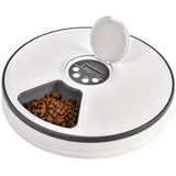 Automatic Pet Feeder Food Dispenser for Dogs, Cats &amp; Small Animals - Features Distribution Alarms, Programmed Timed Self 6 Meal