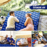 Outdoor 2 Person Camping Mat with Air Pillow Portable Air Mattress Waterproof Backpacking Sleeping Pad For NatureHike Camping
