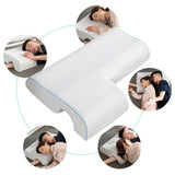 Ergonomic Pillow for Couple Side Sleepers Contour Memory Foam Pillow Basic Bed Neck Protection Arm Rest