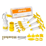 Metal Bicycle Hydraulic Disc Brake Oil Bleed Kit MTB Bike Brake Oil Change Tool Bicycle Repair Maintenance Replacement Parts