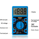 Handheld Digital Multimeter LCD Backlight Portable AC/DC Ammeter Voltmeter Ohm Voltage Tester Meter Multimetro Measurement