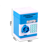 Cartoon Piggy Bank Children's Safe Deposit Boxes Automatic Roll Money ATM Machines Money Savings Organizer Money Boxes for Child