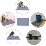 Silicone Pet Food Mats Tray Non Slip Pet Dog Cat Bowl Mats Placemat Dog Pet Cat Feeding Mat Waterproof Dog Cat Food Mats