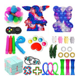 Popits Fidget Toys Push Bubble Fidget Sensory Toy Autism Special Needs Stress Reliever simple dimple игрушки для детей