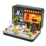 CUTEBEE DIY Dollhouse Kit Wooden Doll House Miniature House Furniture Kit Casa Music Led Toys for Children Birthday Gift A68B