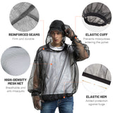 TOMSHOO Outdoor Hooded Bug Jacket Anti-mosquito Mesh Insect Shield Jacket Clothing with Gloves for Camping Hiking Fishing