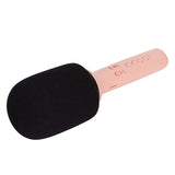 Bluetooth Karaoke Mic Multi Functional Portable Handheld Wireless Speaker Microphone with LED Light for PC Smartphone Home Party