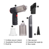 150W 16000PA Wireless Car Vacuum Cleaner Home 2 In 1 Vacuum Cleaner Power Suction Handheld Mini Cordless Auto Vacuum Cleaner