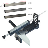 Household Kitchen Fixed Angle System Sharpener Household Scissors Sharpening Saw Grindstone With 240/600/1000 Mesh Diamonds
