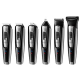 VGR all in1 rechargeable hair beard trimmer for men electirc shaver face&amp;body groomer kit washable nose ear eyebrow trimmer