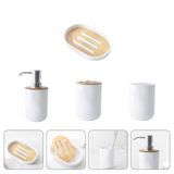 1 Set of Soap Tray Toothbrush Holder Lotion Box for Bathroom Toilet Household Hotel
