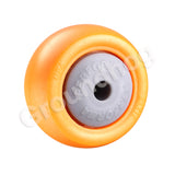4Pcs/Set Swivel Furniture Caster 1.5 inch Heavy Duty 120kg Orange Swivel Castor Wheels Trolley Ultra Quiet Nylon Castor Wheels
