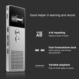 Original C6 Digital Voice Recorder Business Portable Activated Audio Recorder Dictaphone Noise Reduction with USB Support TFCard