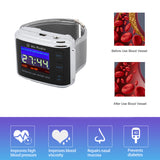 Diabetes LLLT Laser Therapy Watch High Blood Pressure  Ma-Rudra 10 Holes Cold Laser Wrist Watch