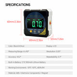 Rechargeable Battery Digital Level Protractor Inclinometer 2-side Laser Magnetic Level Angle Meter With 4-sides Magnets