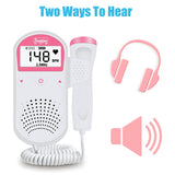 Fetal Doppler Ultrasound Baby Monitor Heart rate Monitor Home Pregnant Doppler LCD Display Sonar Doppler 2.5M No Radiation