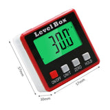 Digital Protractor Inclinometer 360° Level Angle Gauge Angle Finder Level Box with Magnet Rotatable Backlit Display Data Hold