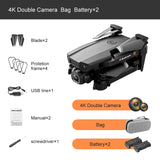 2020 New XT6 Drone Dual Lens 4K High Definition Aerial Photography Optical Flow Fixed Height RC aircraft Toys  (Free gift)