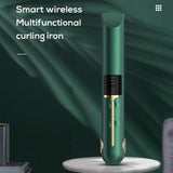 2 In1 Portable Curling Iron with USB Charging Wireless Hair Straightener Fast Heat Hair Straightener Hair Curler Styling Tool