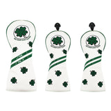 1 Set Golf Club Head Covers Cute Gift Cartoon for Driver Fairway Hybrid PU Leather Soft Golf Wood Headcovers Utility