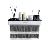 Bathroom Accessories Racks Wall-Mounted Free-Perforation Toilet Shower Room Towel Rack Kitchen Vanity Multi-Function Storage