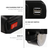 1Pc Motorcycle USB Charger Safe Nice Chic Device Charger Tool Part