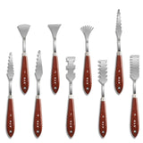 9 pieces/set of stainless steel palette knife oil painting texture knife acrylic paint paint color mixing professional art tools