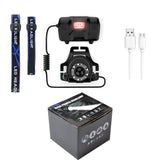 TS Lighting USB Rechargeable Red Safety Light headlamp with led T6 Head Lights 18650 Lithium Head Lamps