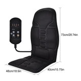 Electric Heating Vibrating Back Massager Portable Massaging Chair Cussion Seat Pad For Car Home Office Lumbar Neck Mattress