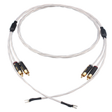 Hifi LP Silver-plated RCA HiFi Audio Tonearm Cable with Ground Wire