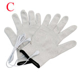 1Pair Magic Pulse Conductive Massage Gloves With Cable For Tens Health Care Machines Electric Acupuncture Physiotherapy Massager