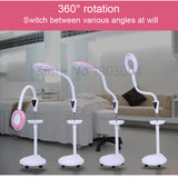 16X Professional LED Lamp Magnifying Glass Cold Operation Floor Shadowless Lamp Magnifier for Beauty Salon 220V