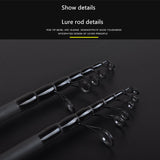 High Quality M Power Casting Rods 1.8m 2.1m 2.4m 2.7m 3.0m 3.3m 3.6m Telescopic Carbon Spinning Fishing Rod for Lure Fishing